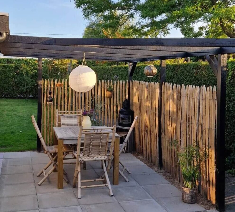 Sichtschutz Terrasse Holz 150 cm hoch