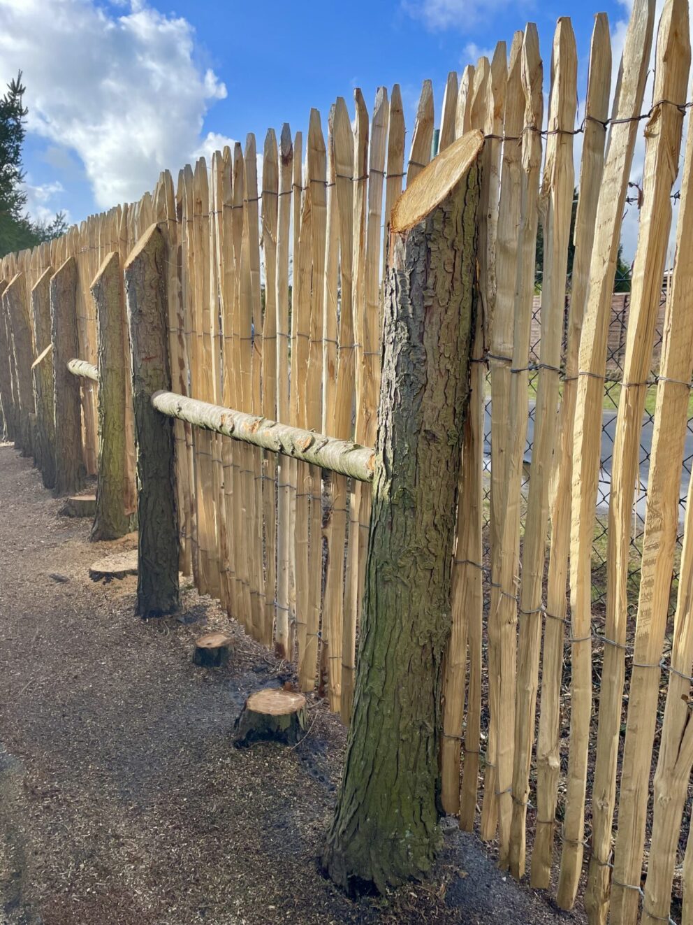 Nachher: Staketenzaun