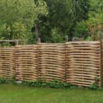 Sichtschutz Flechtzaun – Lamellenzaun Kastanie 150Hx120B