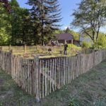 Fr. Staketenzaun Kastanien 100 cm hoch, Abstand 6 cm, 10m Rolle