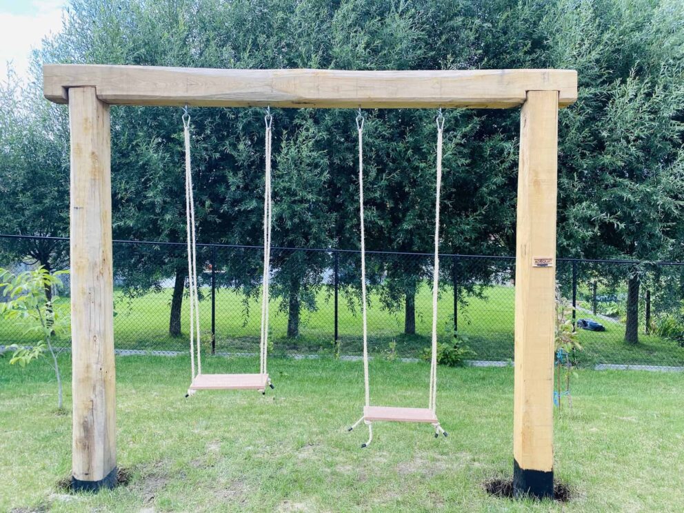 Holz Pergola Schaukel Kinder