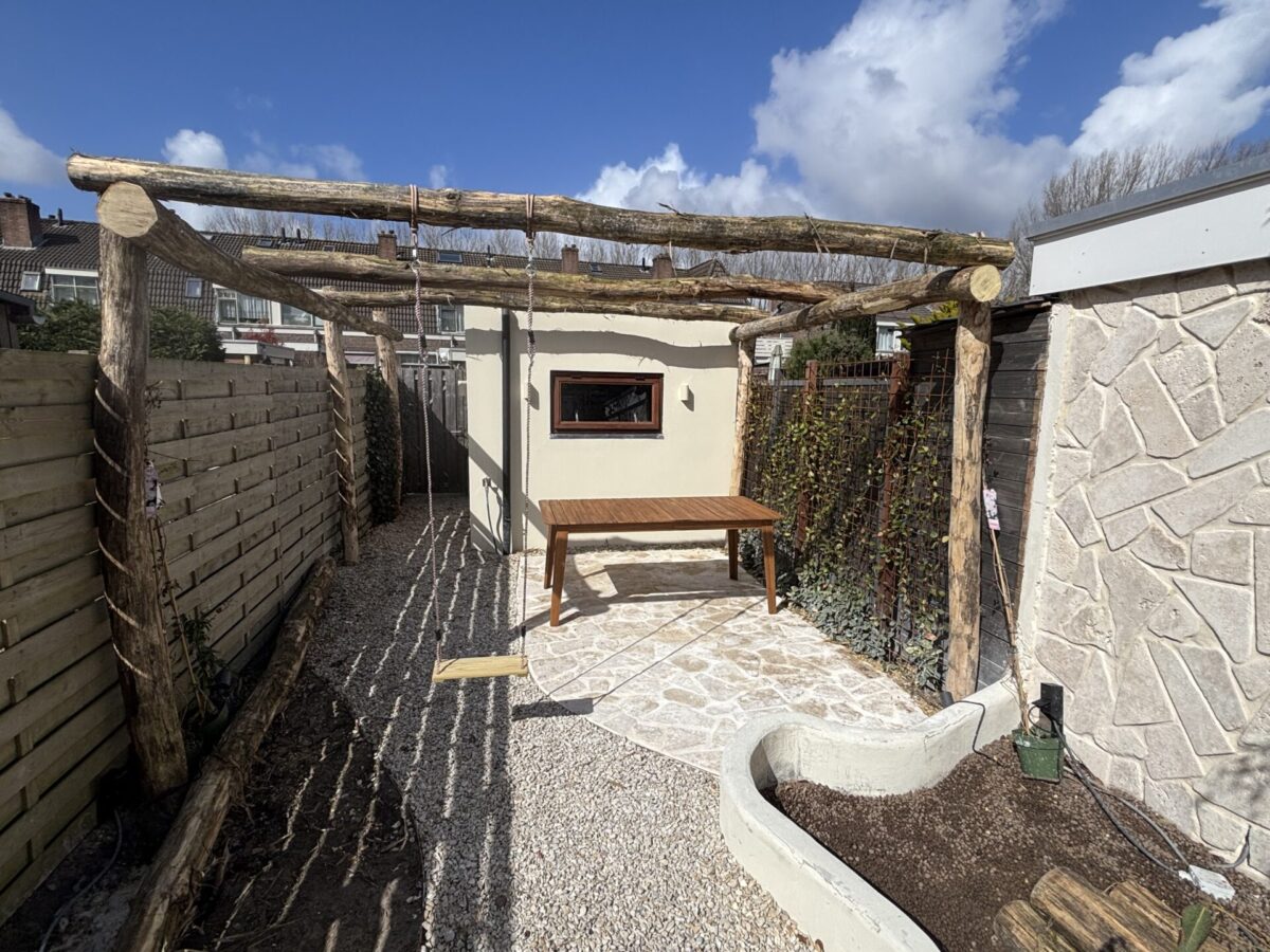 Holz Pergola Schaukel Kinder