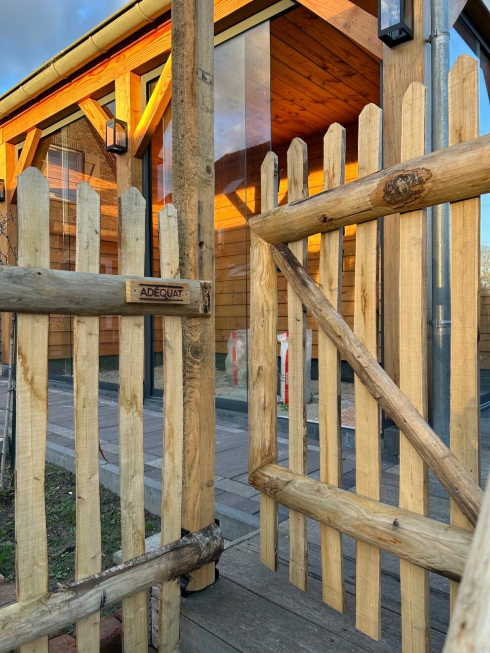 Lattenzaun Kastanie Zaunlatten Querriegel