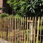 Staketenzaun Kastanie 100 cm H, Abstand 4 cm
