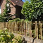 Staketenzaun Kastanie 100 cm H, Abstand 4 cm