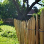 Staketenzaun Kastanie 80 cm H mit Abstand 6 cm