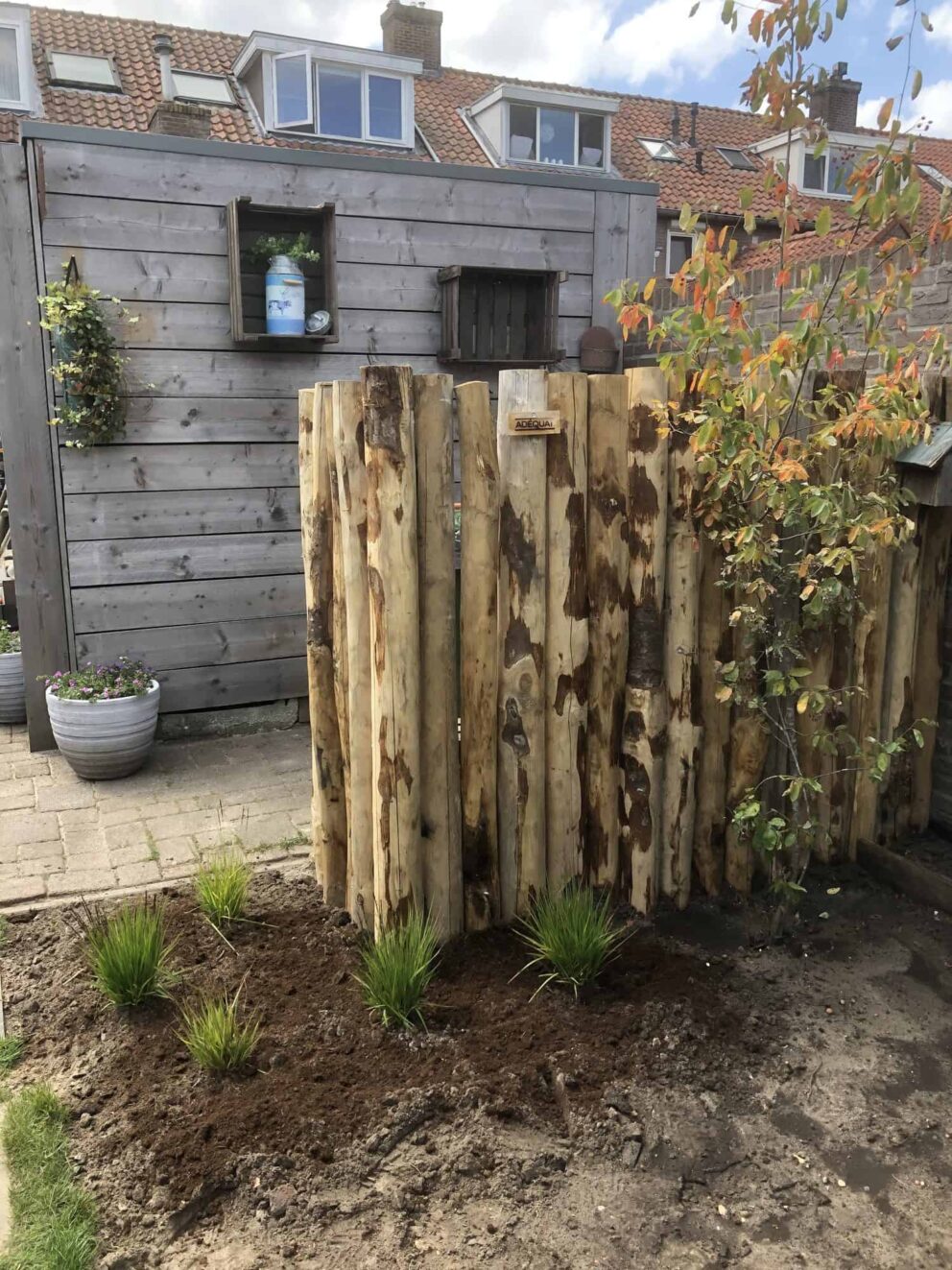 Holzpalisade