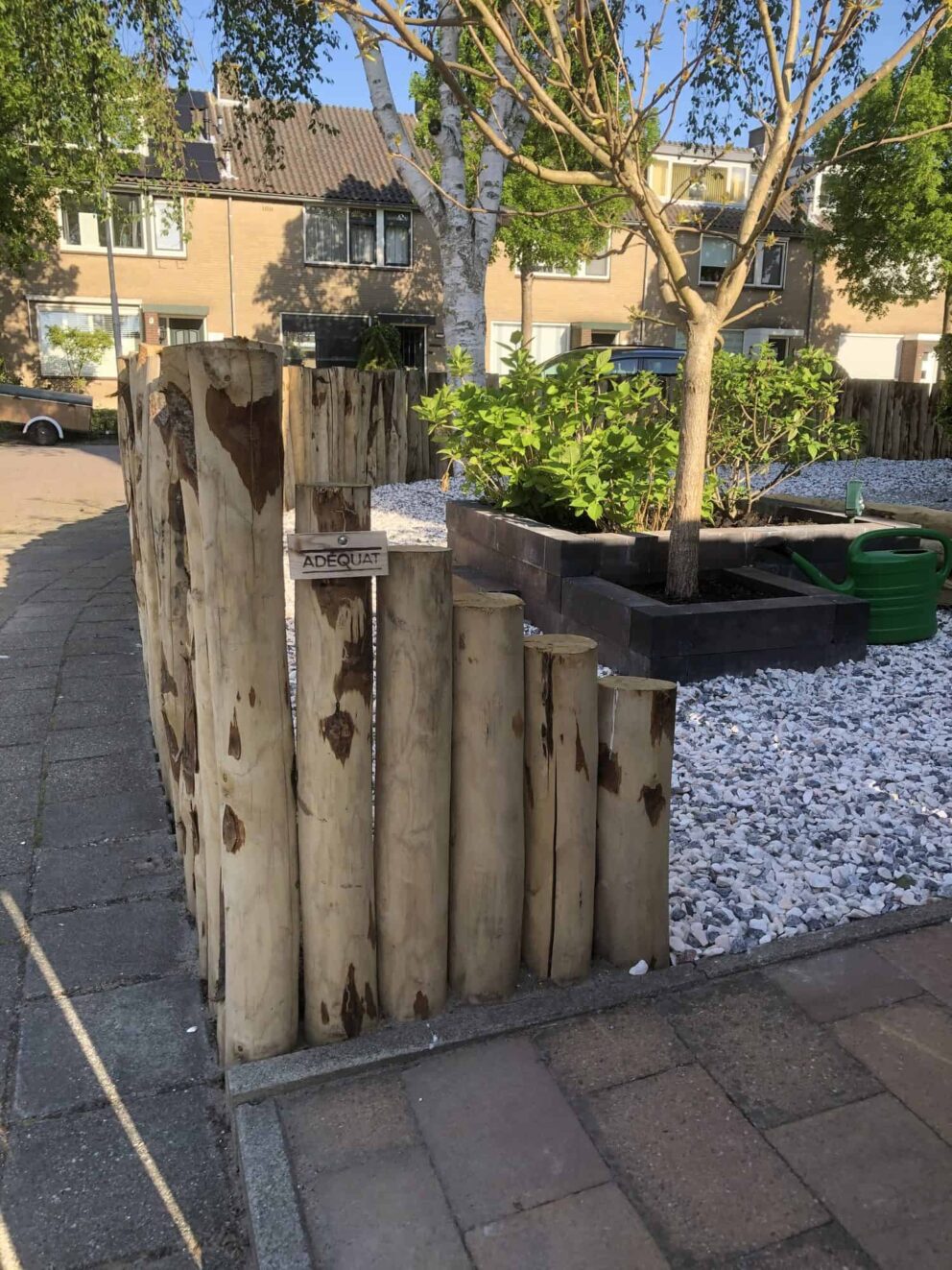 Holzpalisade