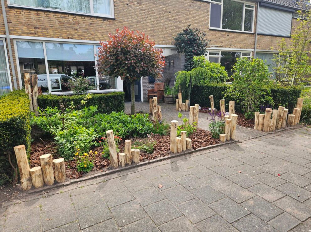 Holzpalisade Robinie Beet
