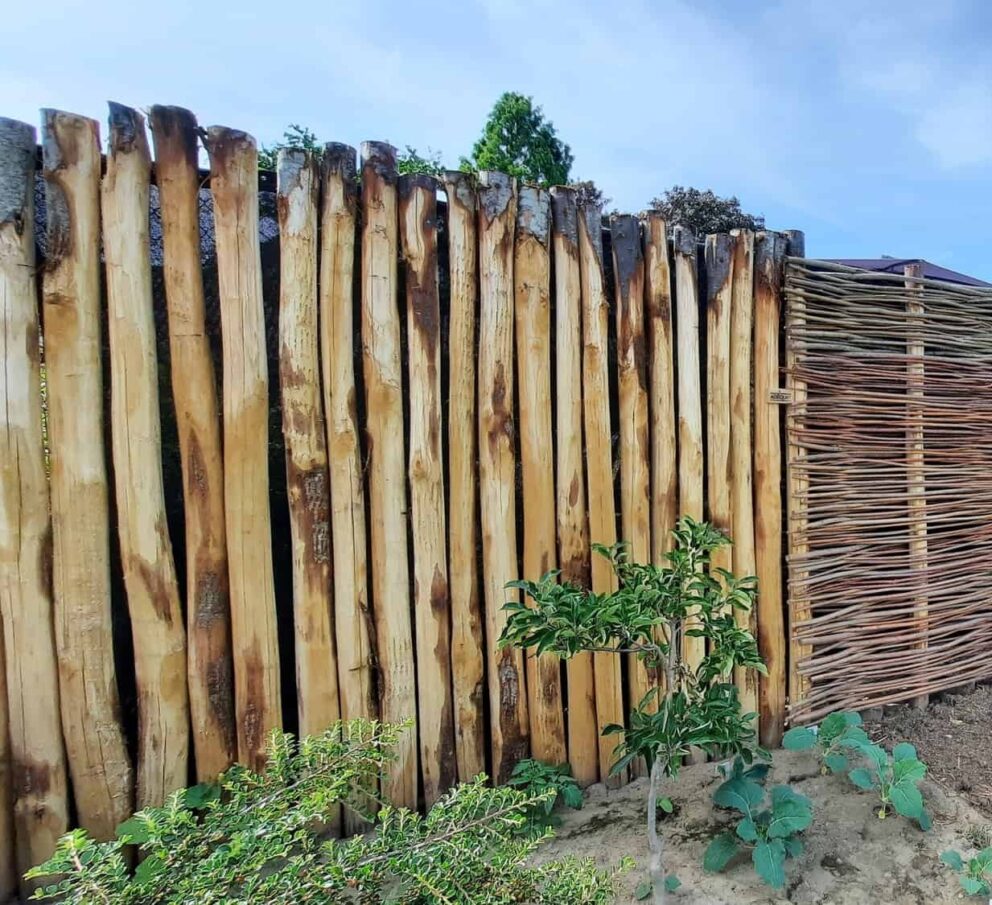 Holzpalisade Sichtschutz