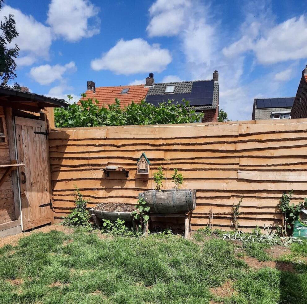 Sichtschutz Terrasse Holzbretter
