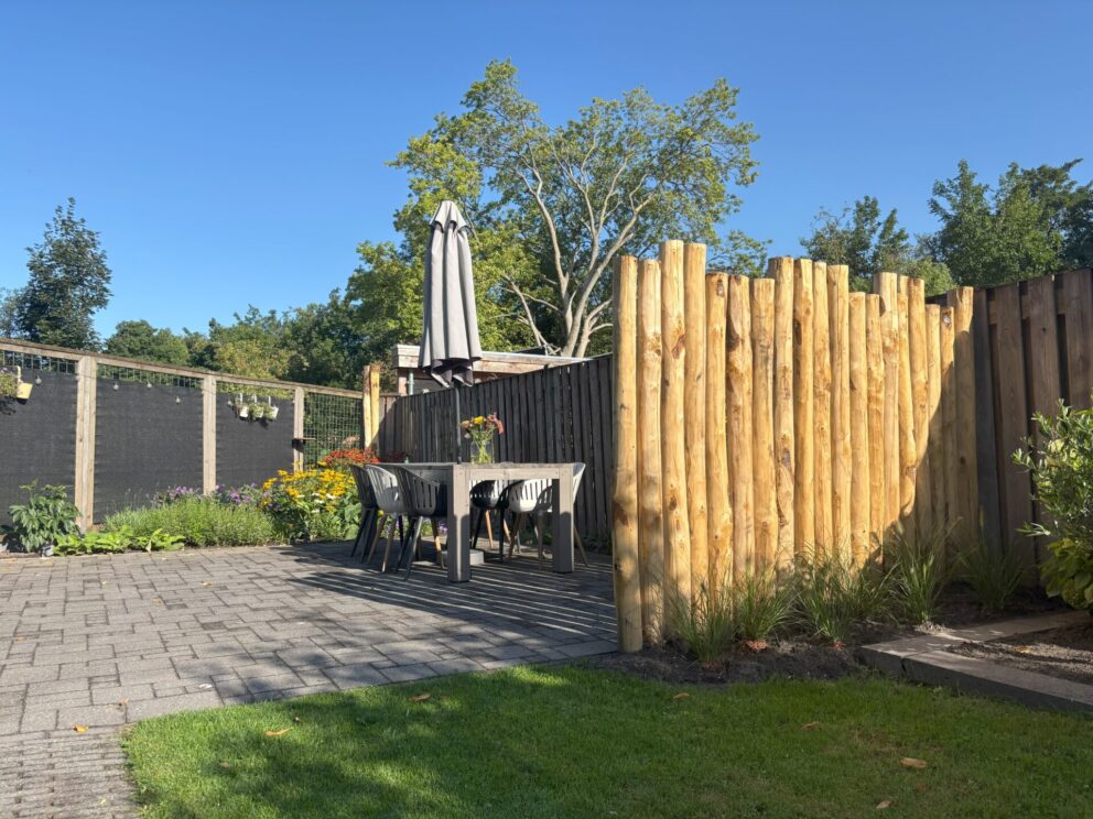 Sichtschutz Terrasse Idee Holz