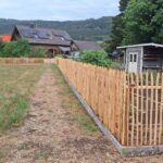 Fr. Staketenzaun Kastanien 120 cm hoch, Abstand 4 cm, 2x 5m Rolle