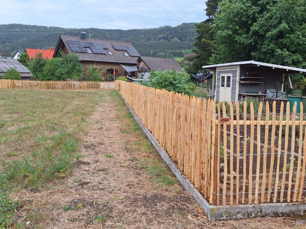 Fr. Staketenzaun Kastanien 120 cm hoch, Abstand 4 cm, 2x 5m Rolle