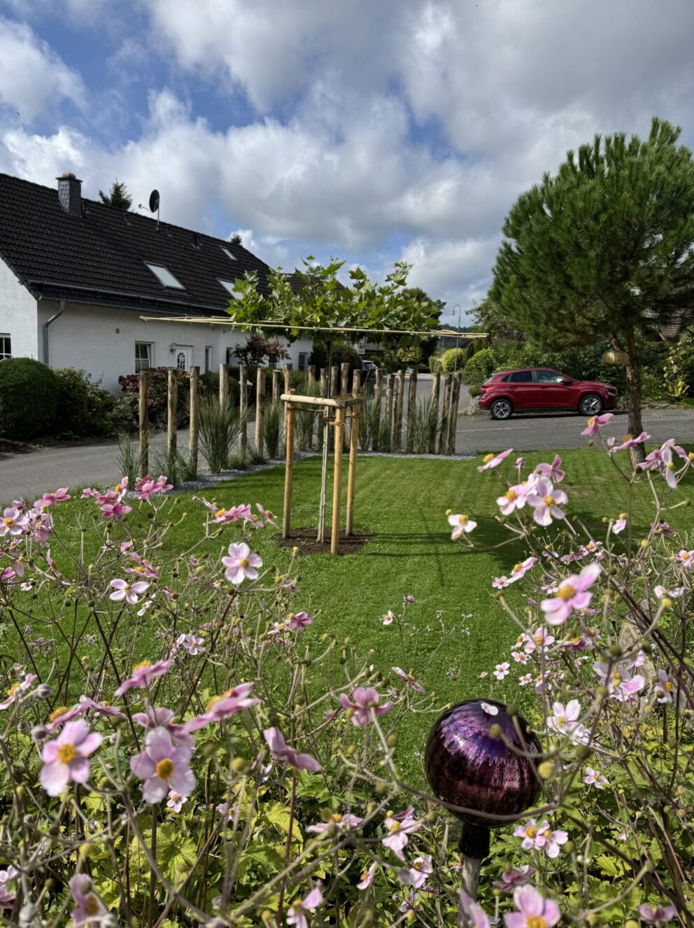 Kastanien Pfost 250 cm lang, Ø 13-16 cm - ohne Spitze