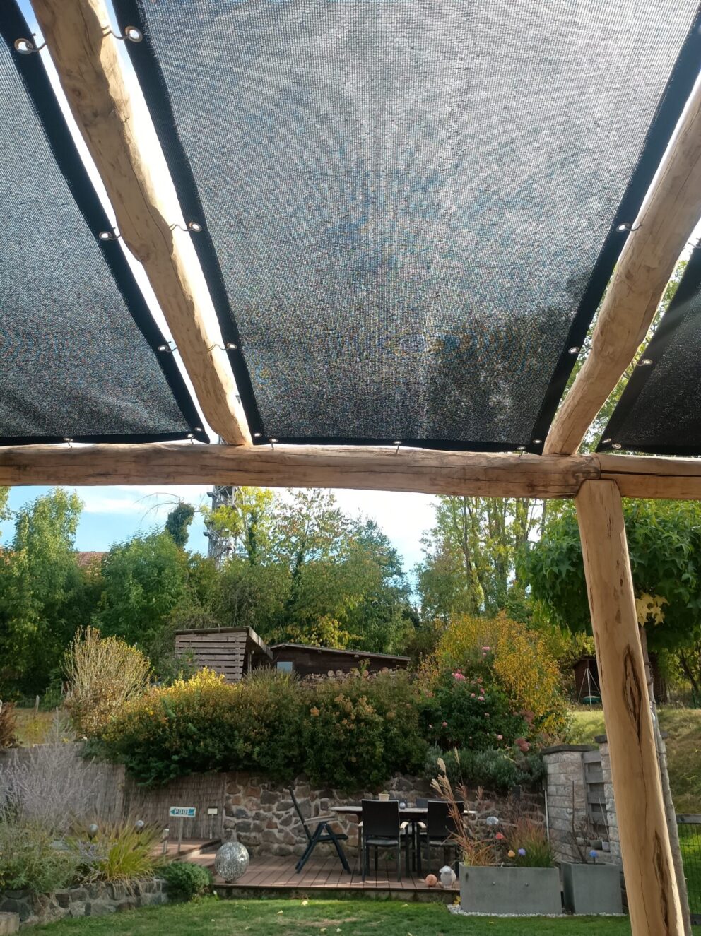 Pergola aus Robinie