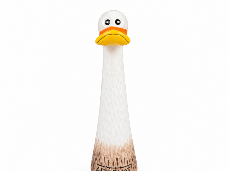 Zaunhocker Ente - Staketenzaun Figur aus Keramik