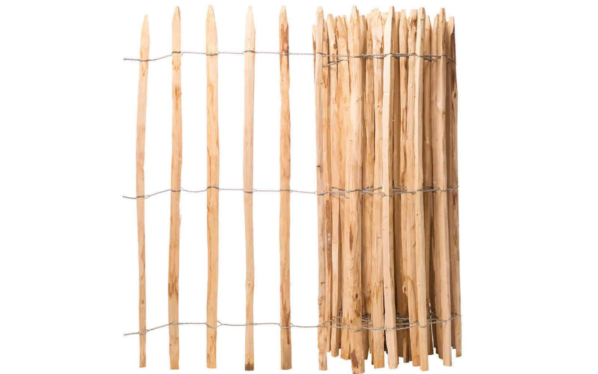 Ganivelle 120 cm de hauteur, 8 cm écarts entre les lattes