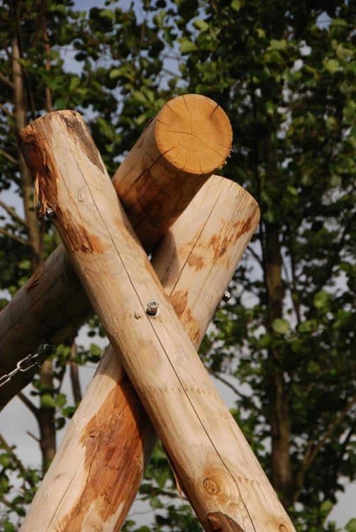 Aire de jeux en bois - Adéquat