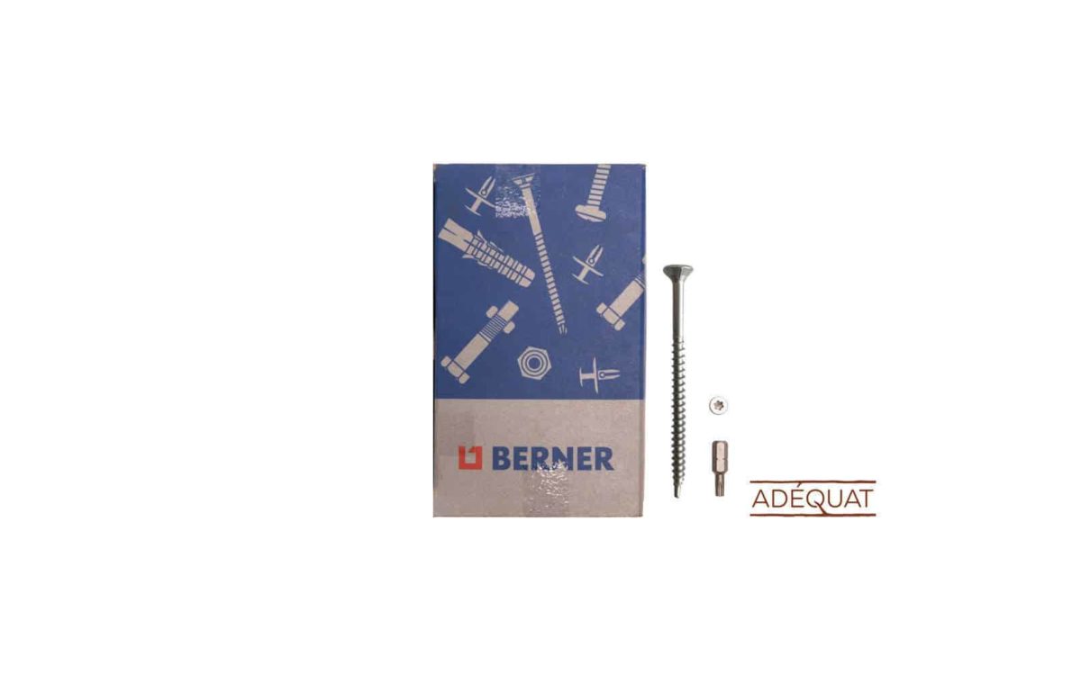 Vis en acier inoxydable en différentes dimensions (embout inclus)
