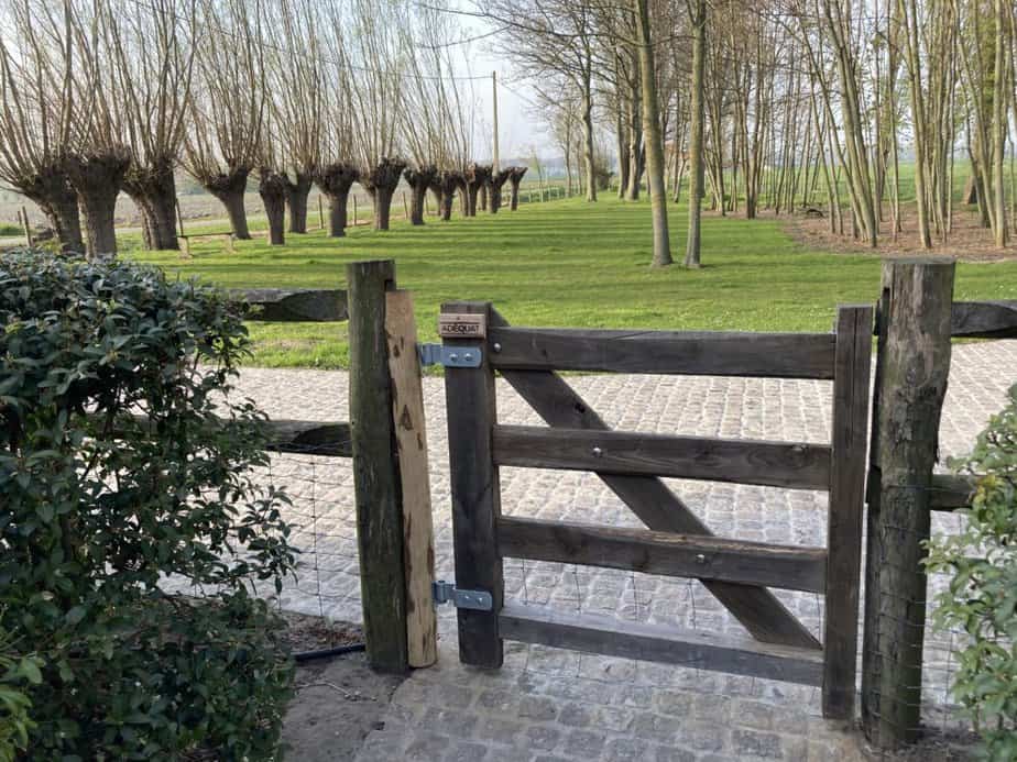 Portail en châtaignier (rustique) 100 cm Adéquat