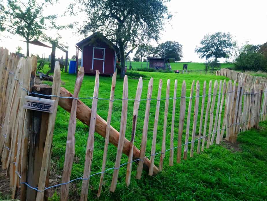 Clôture ganivelle en bois de châtaignier 80 cm Adequat
