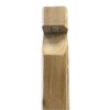 Luminaire de jardin en bois carré rustique