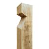 Lampadaire de jardin en bois carré