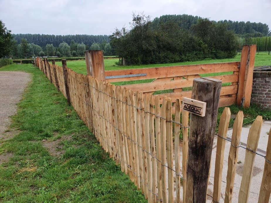 Clôture ganivelle en bois de châtaignier 100 cm Adequat