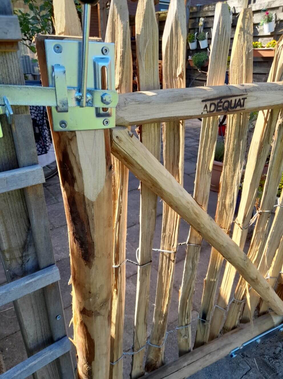 Portail en rondins 100 cm Adequat