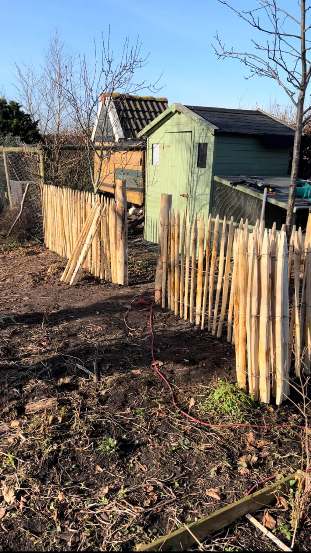 Clôture ganivelle en bois de châtaignier 100 cm Adequat