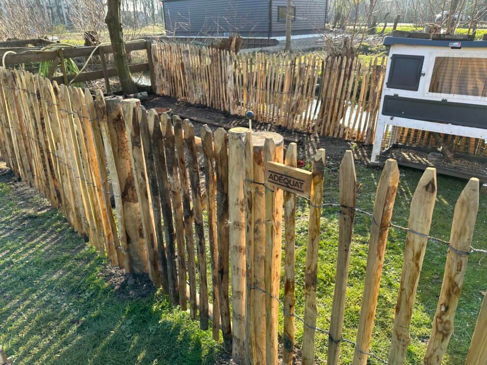 Portail en rondins 100 cm Adequat