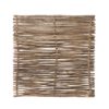 Brise-vue noisetier Somme 2 - 150 x 150 cm. Paravent, écran de jardin, cloture naturelle tressé horizontalement