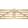 Portail rustique angle 5 planches châtaignier double