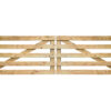Portail rustique 5 planches châtaignier double