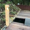 Luminaire de jardin en bois carré rustique Bella