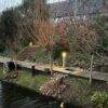 Luminaire de jardin en bois carré rustique Bella