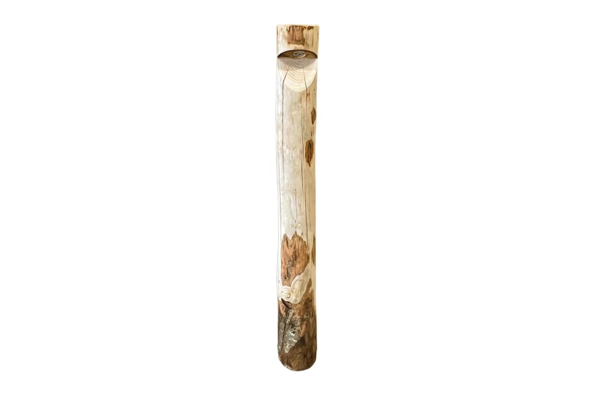 Borne lumineuse ronde Billy châtaignier, préparée pour lampe In-lite - Image 4