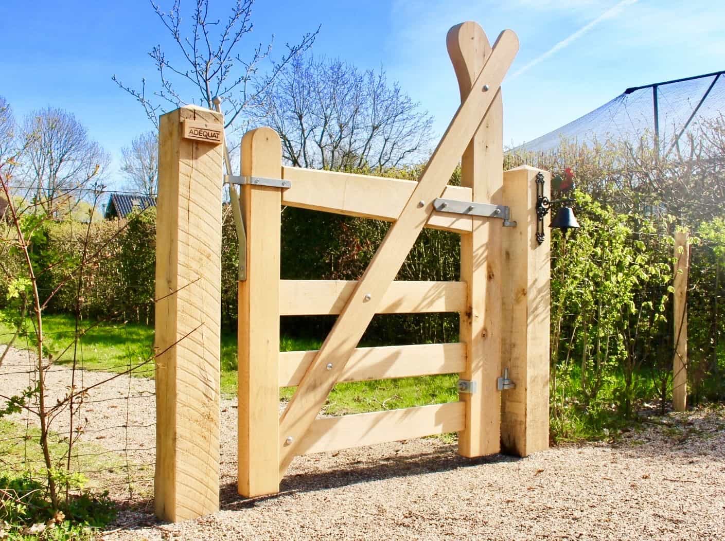 Portillon De Jardin En Pin Imprégné – Dimensions 125 X 100 Cm – Bois Certifié FSC, Résistant Aux Intempéries – À Assembler Soi-même – Style Naturel Et Rustique