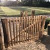 Portail Français en rondins 80 cm Adequat