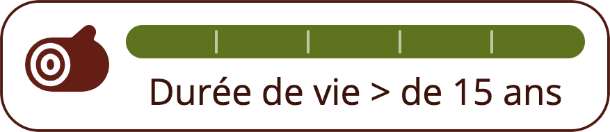 Durée de vie 15 ans