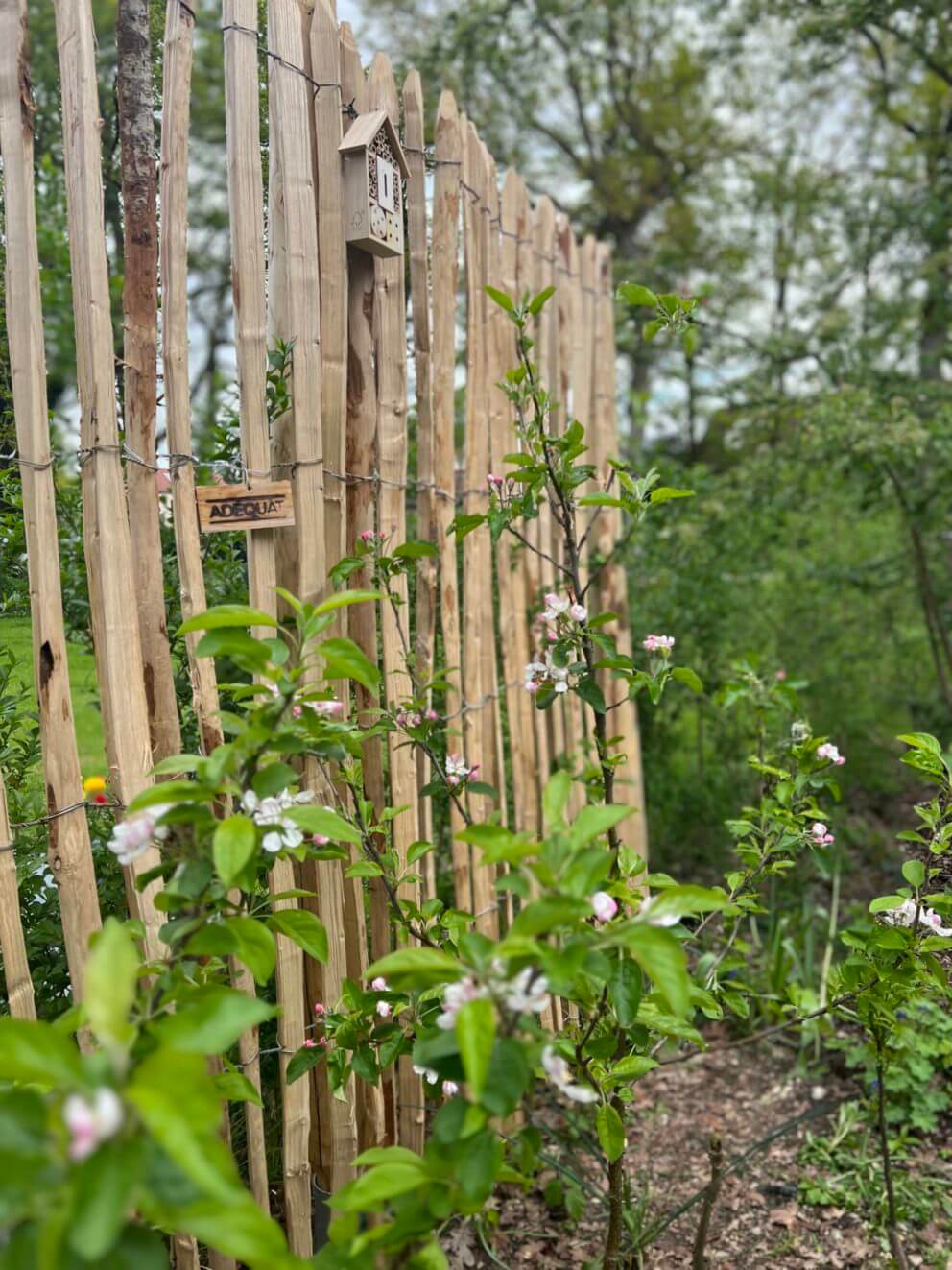 Clôture ganivelle en bois de châtaignier 200 cm Adequat