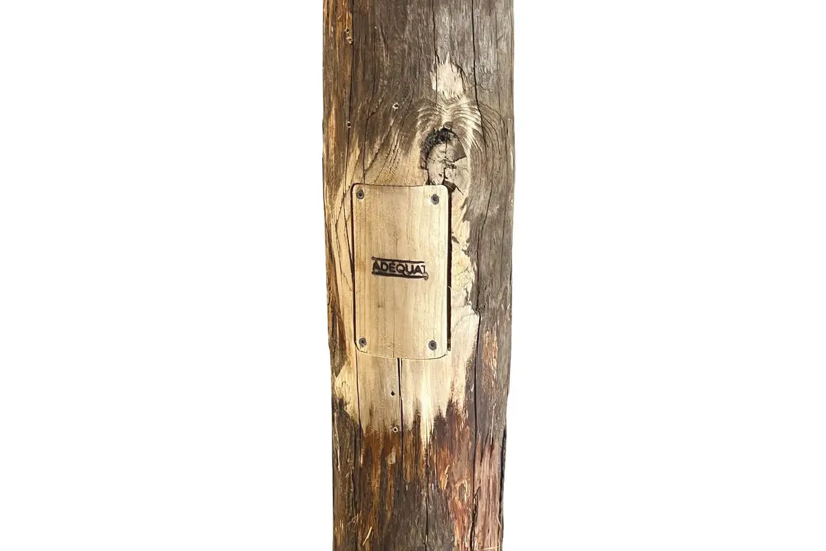 Lampadaire rustique en bois - Victor – Image 5