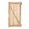 Portail français rondins de luxe châtaignier simple 200 cm hauteur