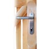 Portail français rondins de luxe châtaignier double 200 cm hauteur – Image 3