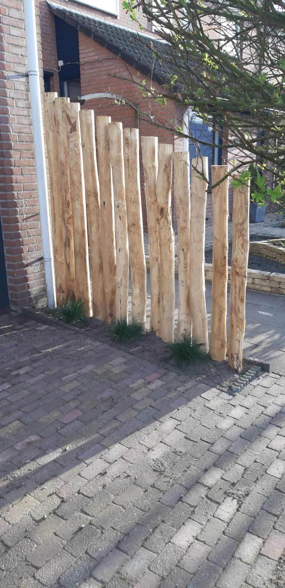 Afscheiding van kastanjehouten palen 10-12 cm | Adéquat