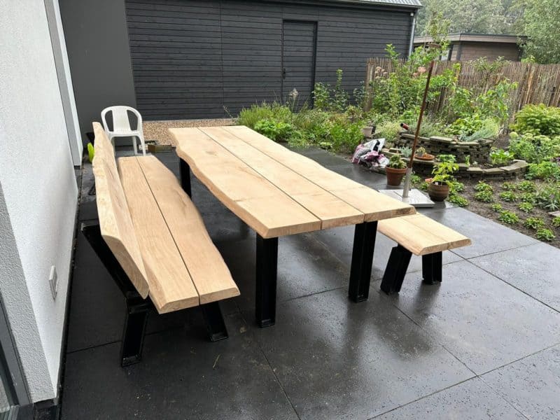 Tuintafel eiken, Adéquat