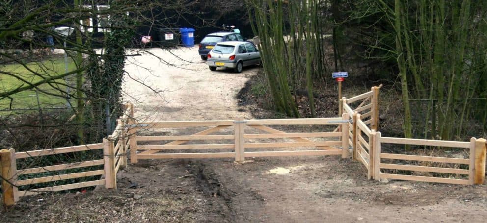 Dubbele Nederlandse veldpoort eiken