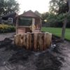 kastanje paal 13/16 | Adéquat - houten speeltuin/schip
