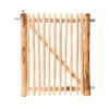 Franse rondhoutpoort 120 cm hoog